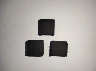 Уголь для кальяна кокосовый (3 кубика, размер кубика 25х25х25мм)